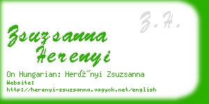 zsuzsanna herenyi business card